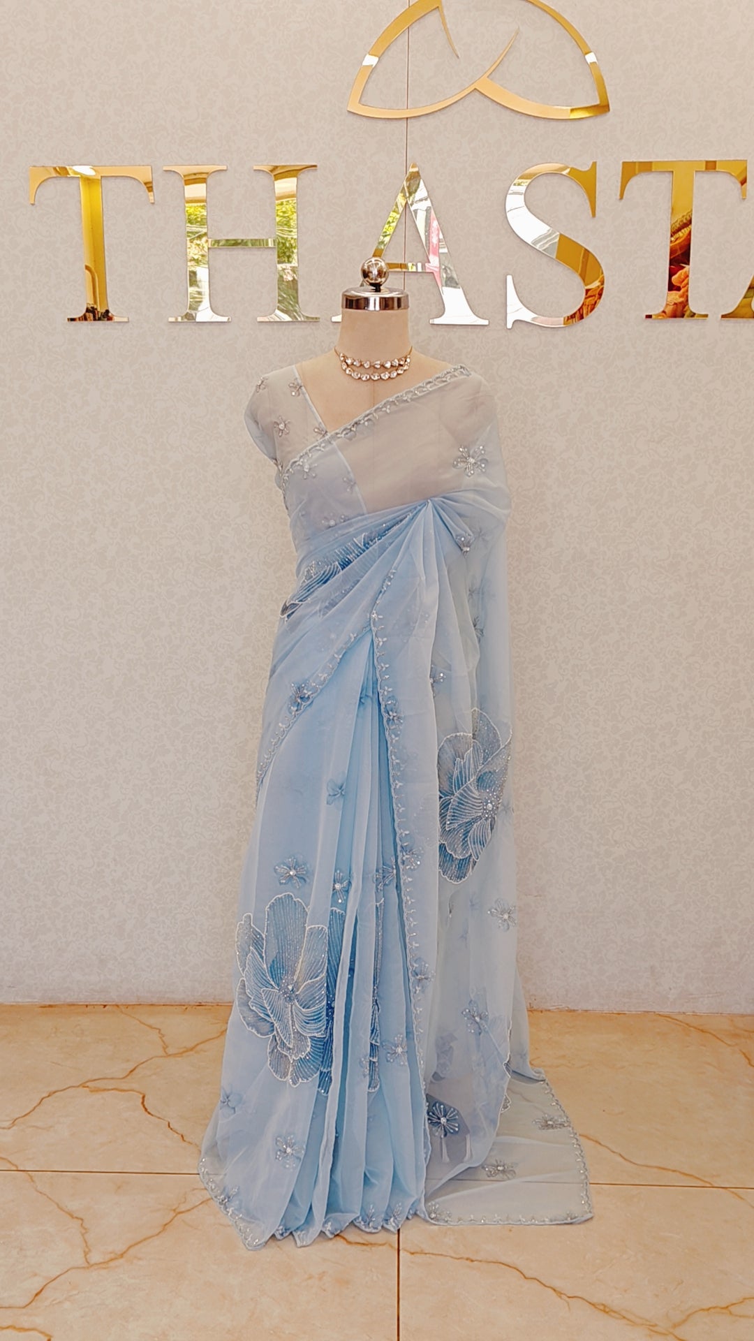 PURE ORGANZA SAREE