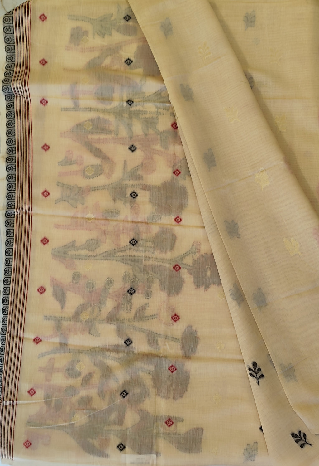 Jamdani cotton saree