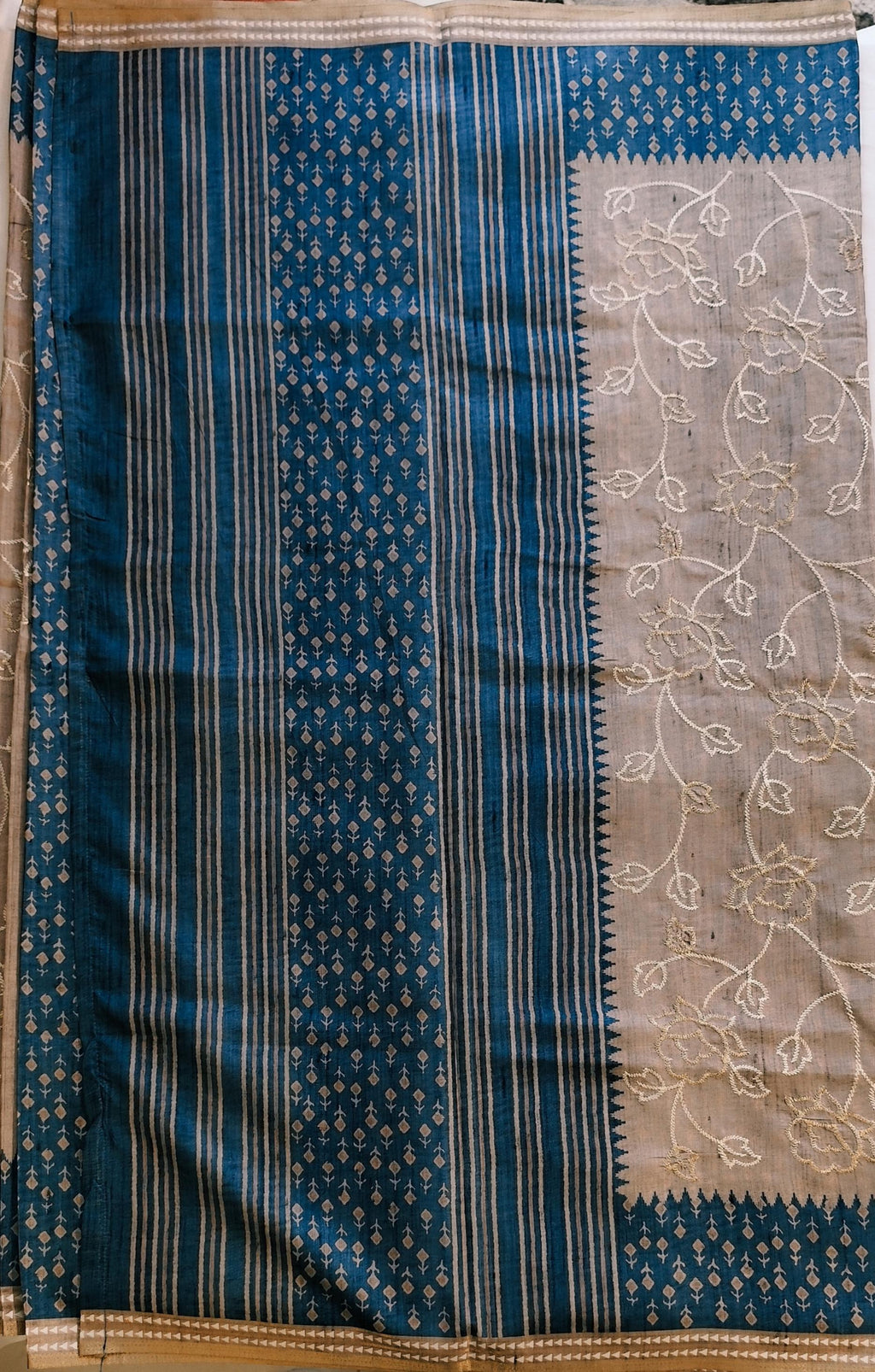 Semi tussar saree