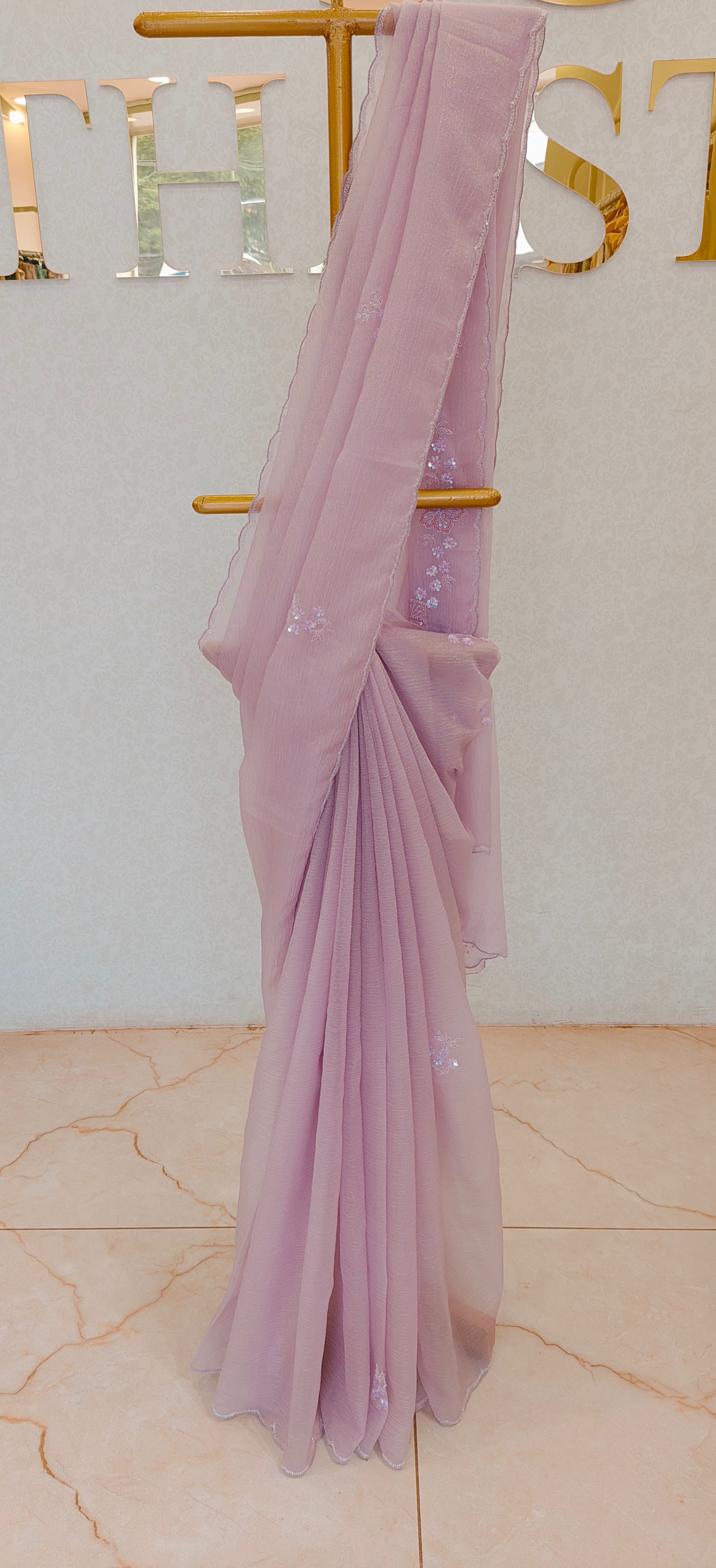 CRUSH ORGANZA SAREE