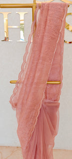 GLASS ORGANZA SAREE