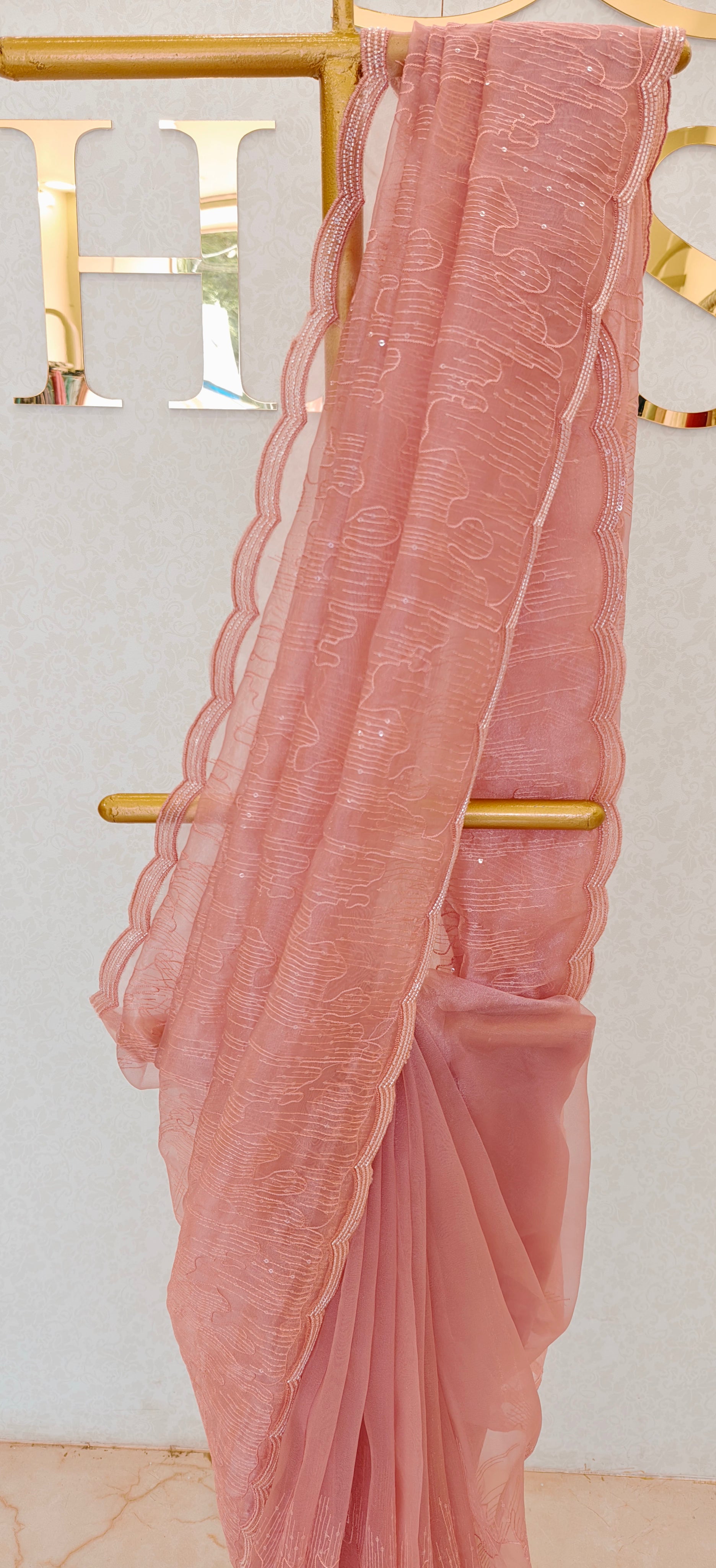 GLASS ORGANZA SAREE