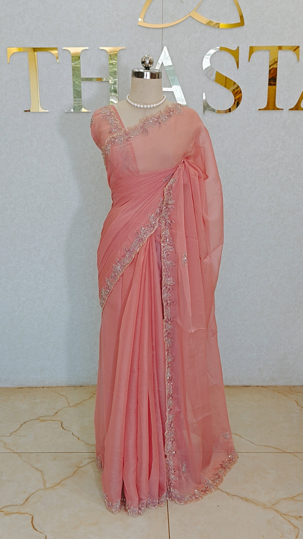 CRUSH ORGANZA SAREE