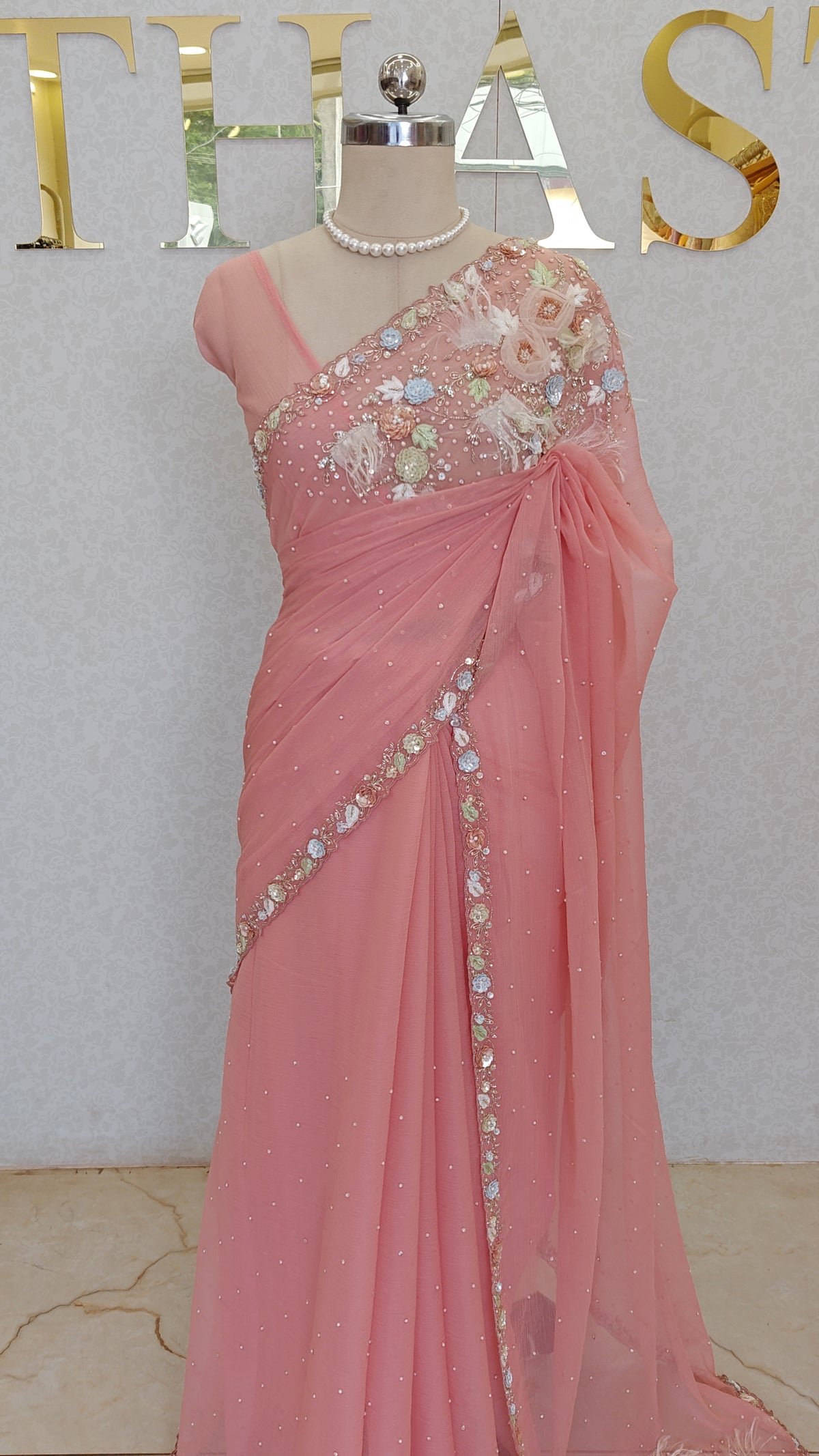 CRUSH ORGANZA SAREE
