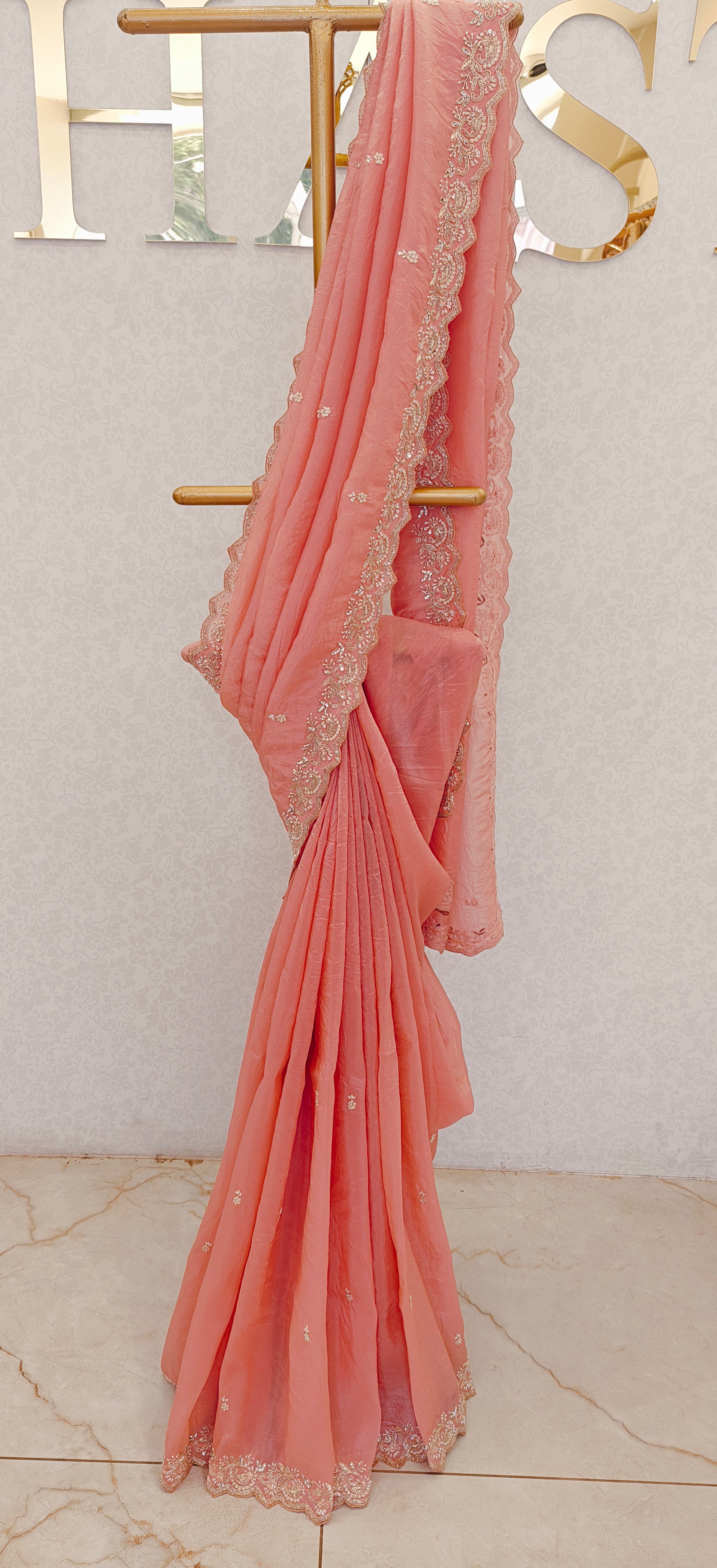 SOFT ORGANZA SAREE