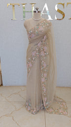CRUSH ORGANZA SAREE