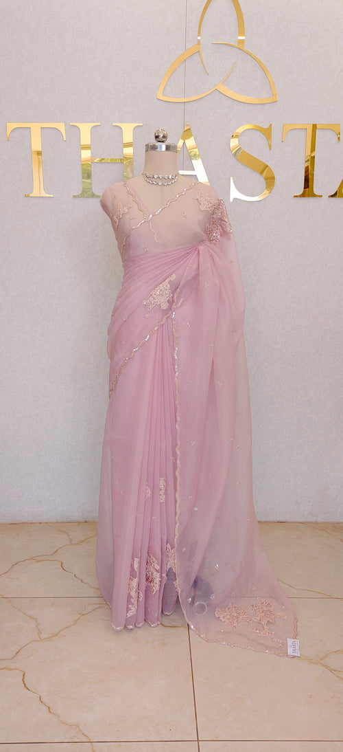 CRUSH ORGANZA SAREE