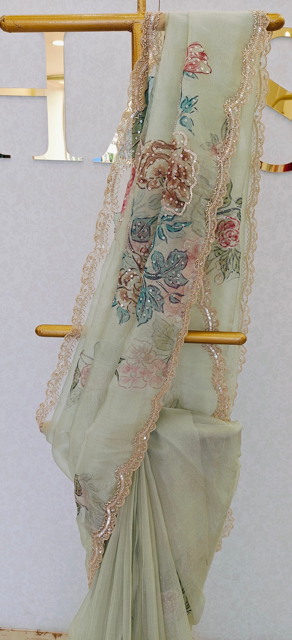 GLASS ORGANZA SAREE