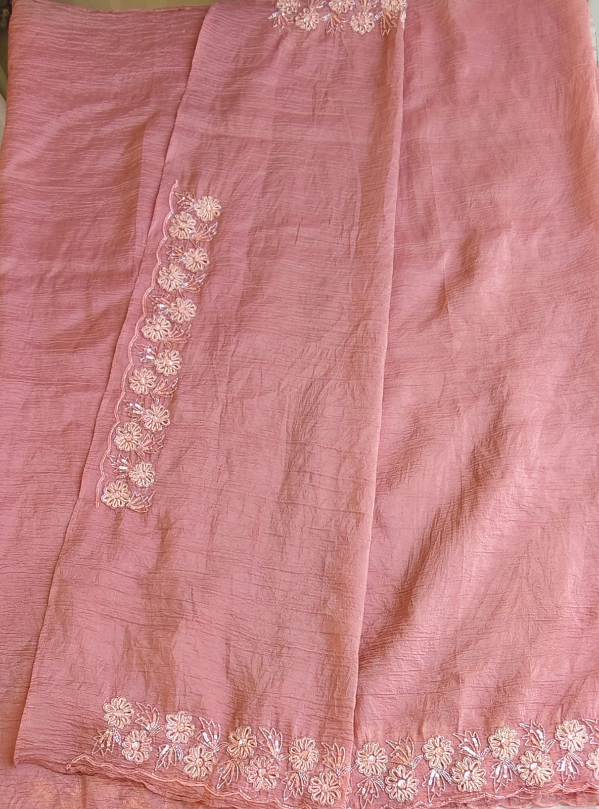 Crush Organza saree