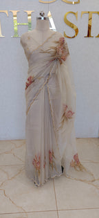 CRUSH ORGANZA SAREE