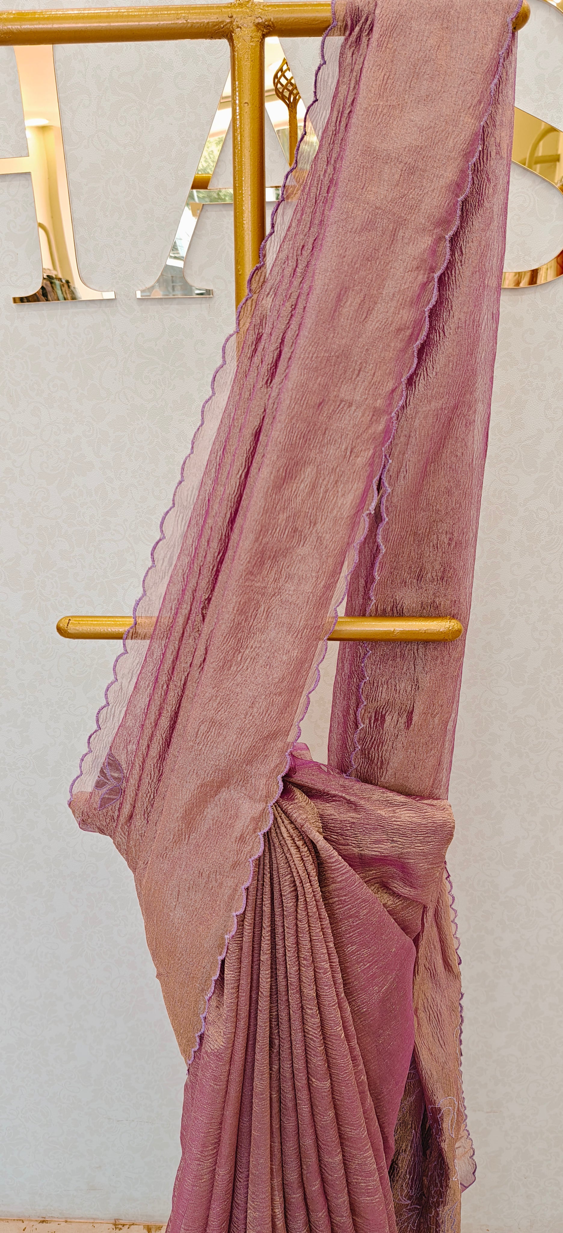CRUSH ORGANZA SAREE