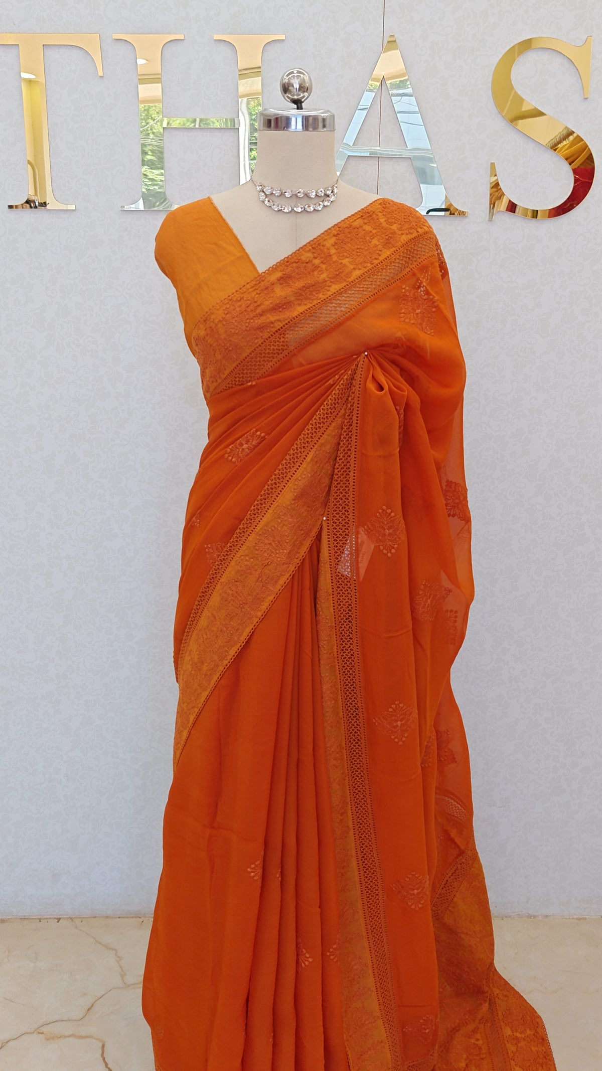 PURE ORGANZA SAREE