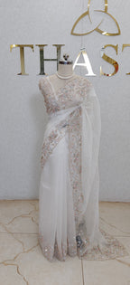 PURE CRUSH ORGANZA SAREE