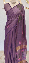 LINEN TISSUE SAREE