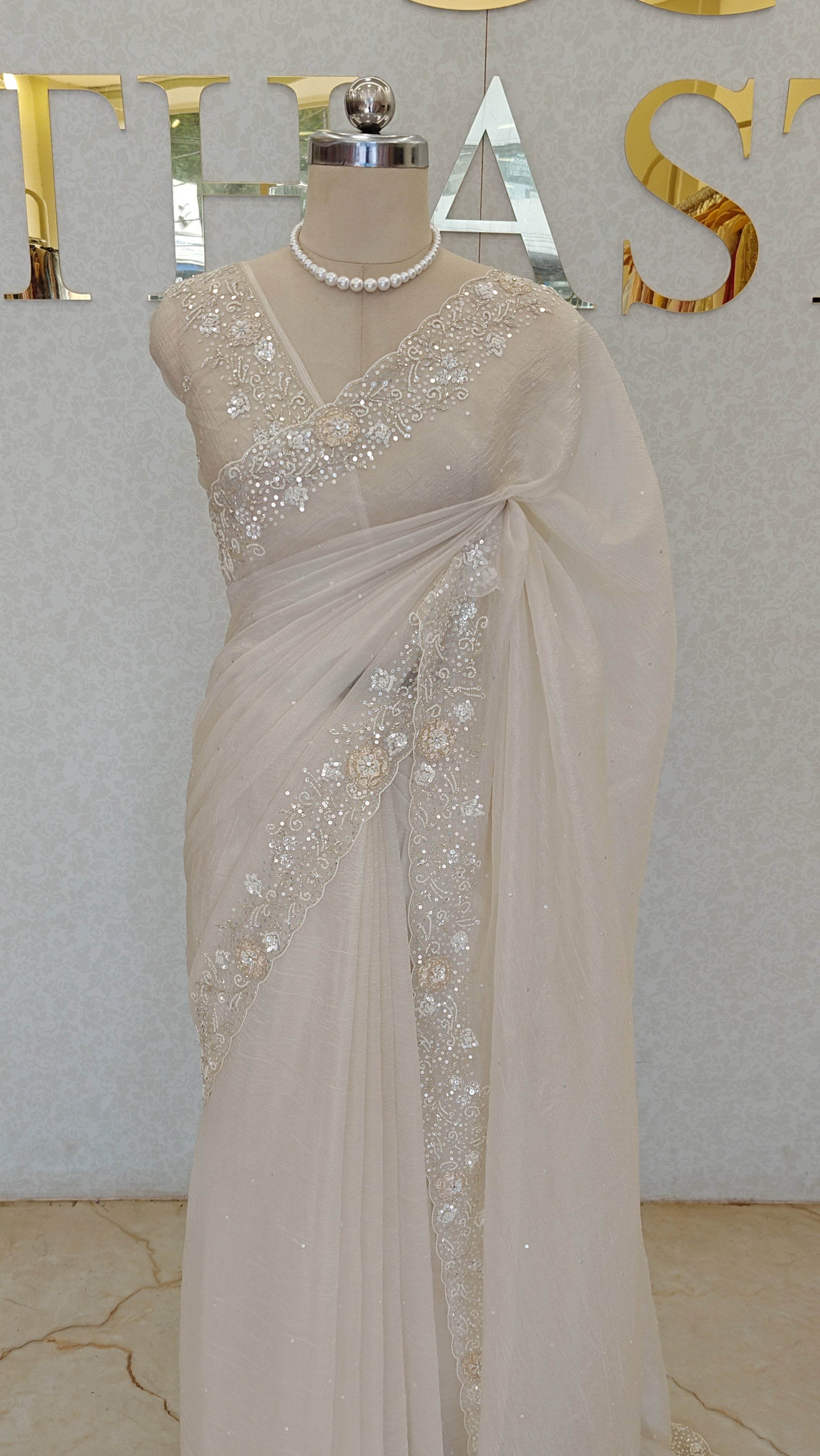 CRUSH ORGANZA SAREE