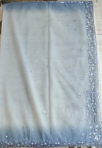 Net organza saree