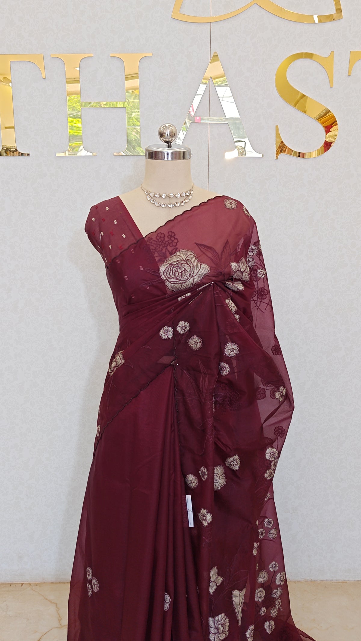 PURE ORGANZA SAREE