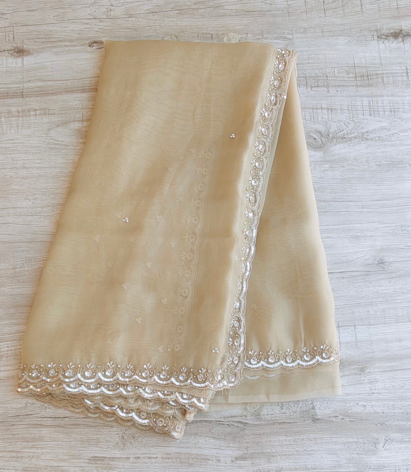 Tissue organza saree