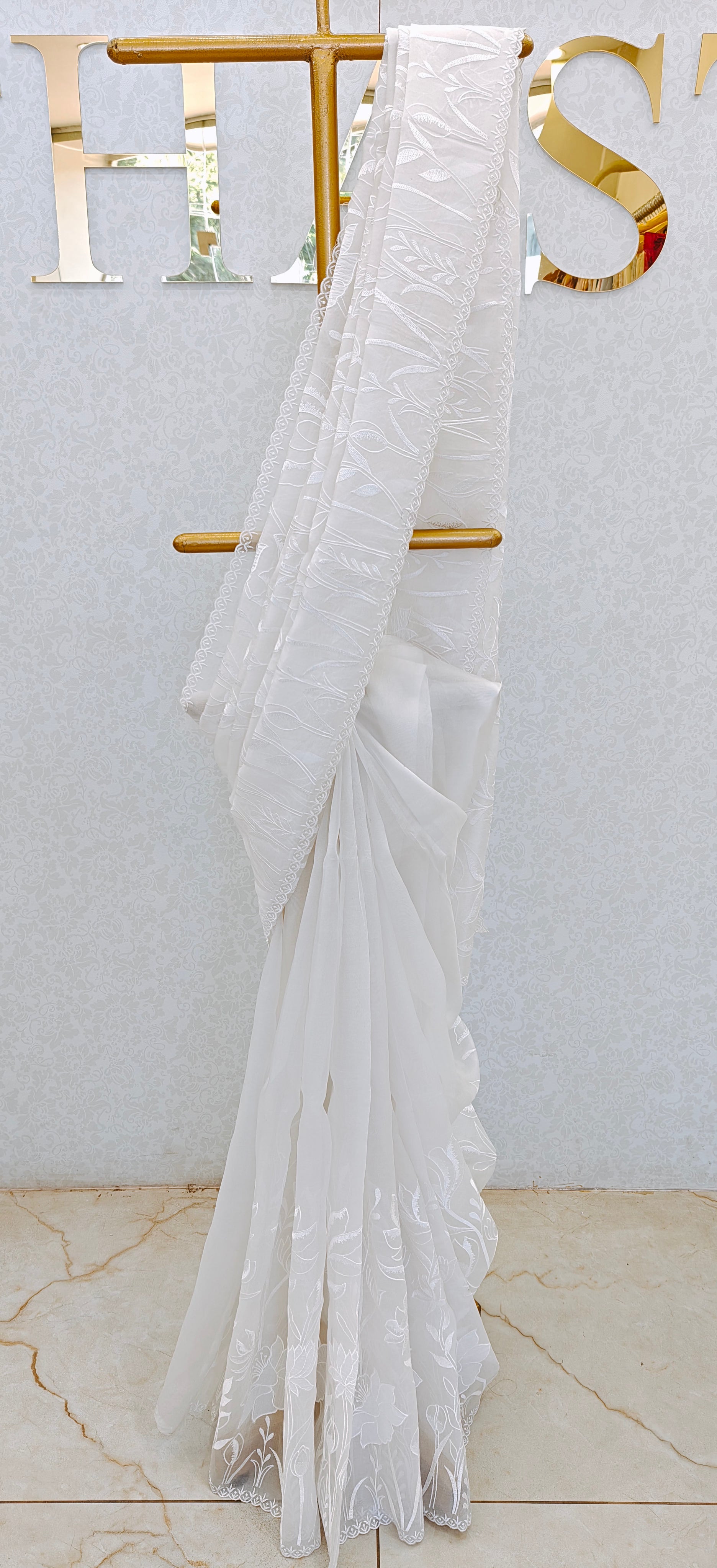 PURE ORGANZA SAREE