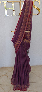 LINEN TISSUE SAREE
