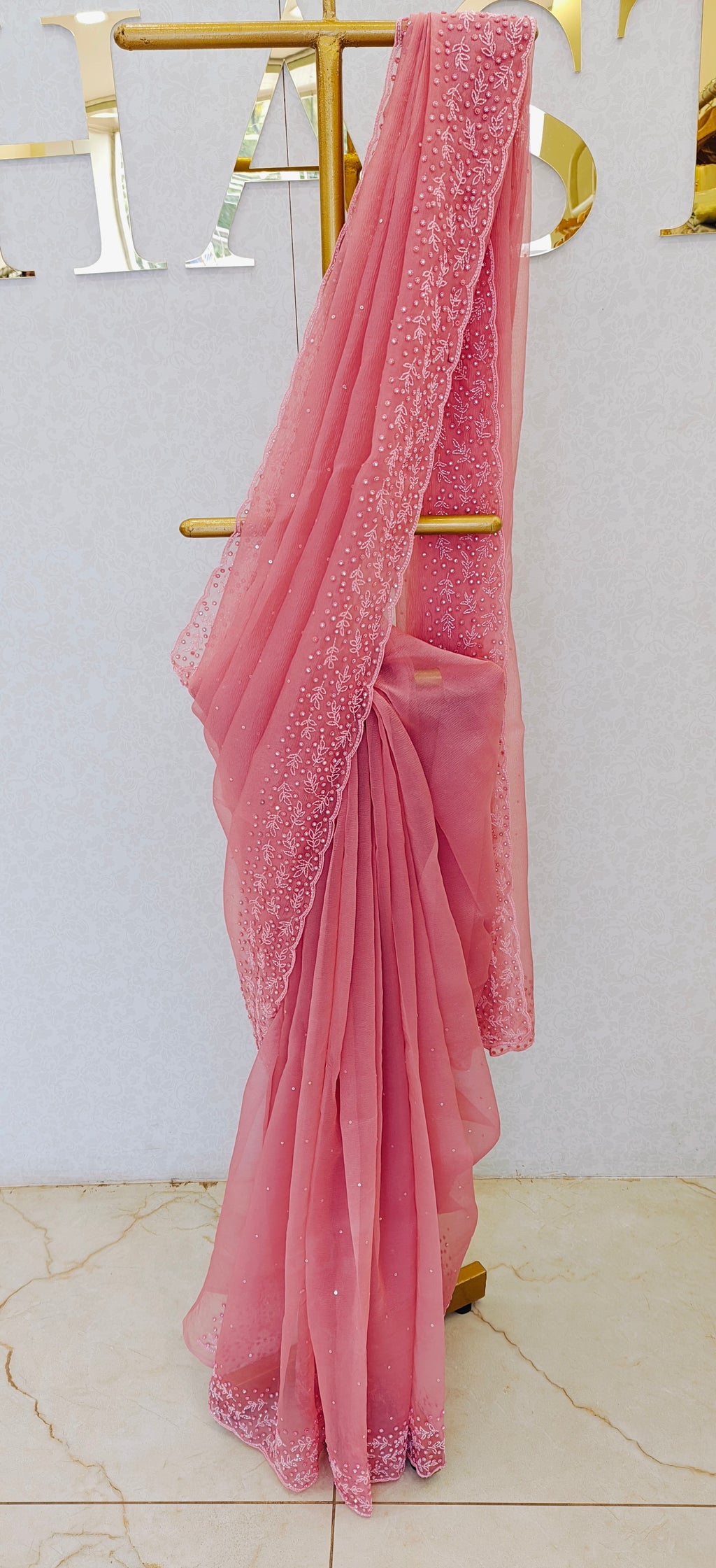 CRUSH ORGANZA SAREE