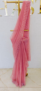 CRUSH ORGANZA SAREE