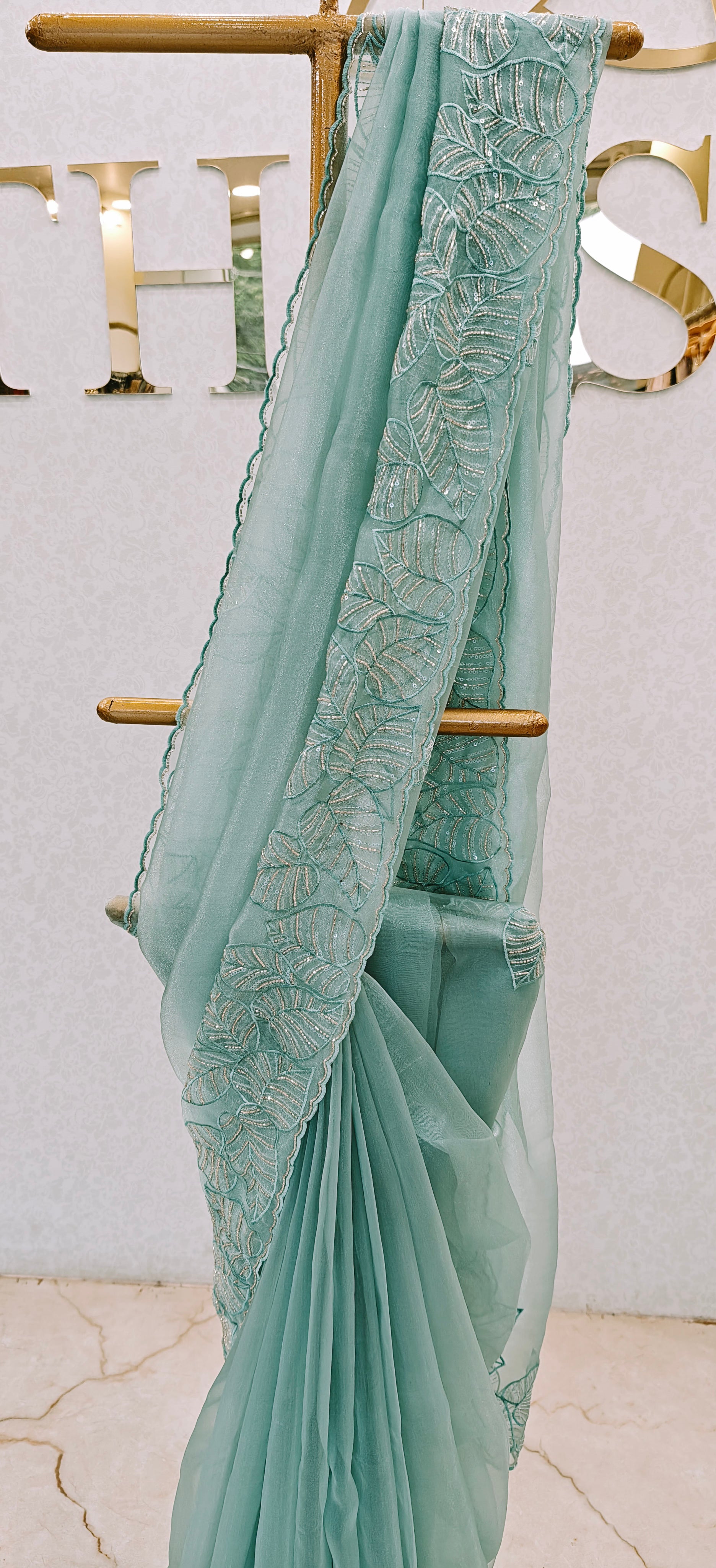 GLASS ORGANZA SAREE