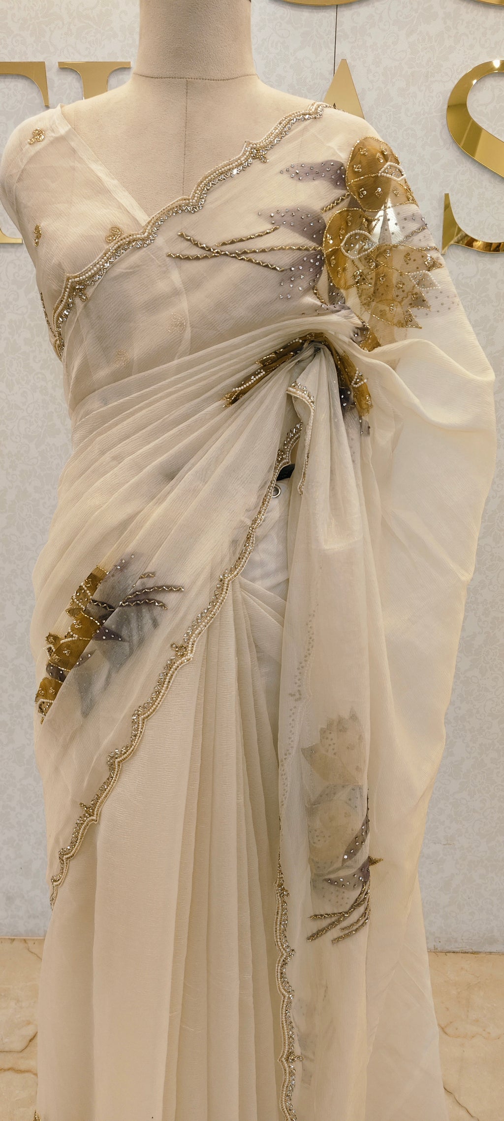CRUSH ORGANZA SAREE