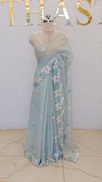 CRUSH ORGANZA SAREE