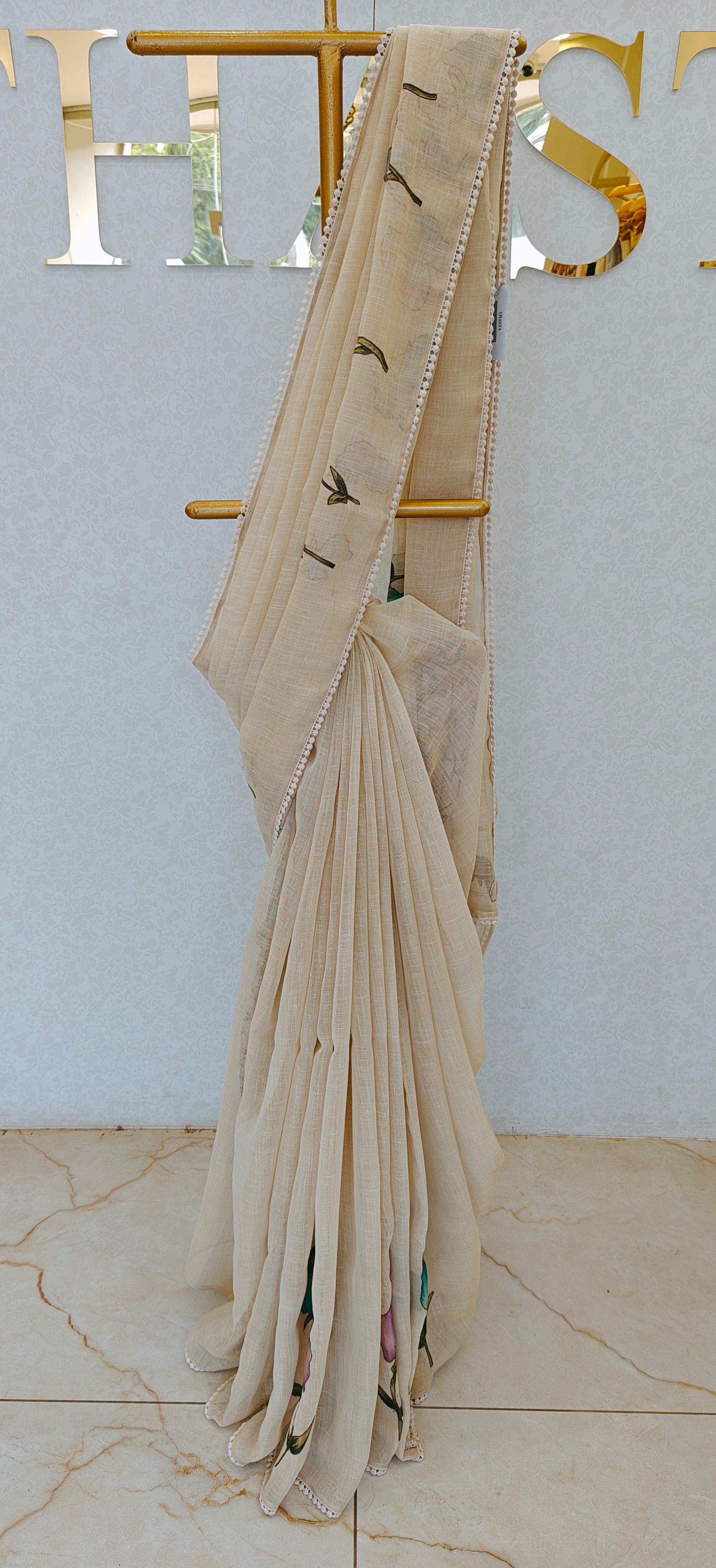 LINEN TISSUE SAREE
