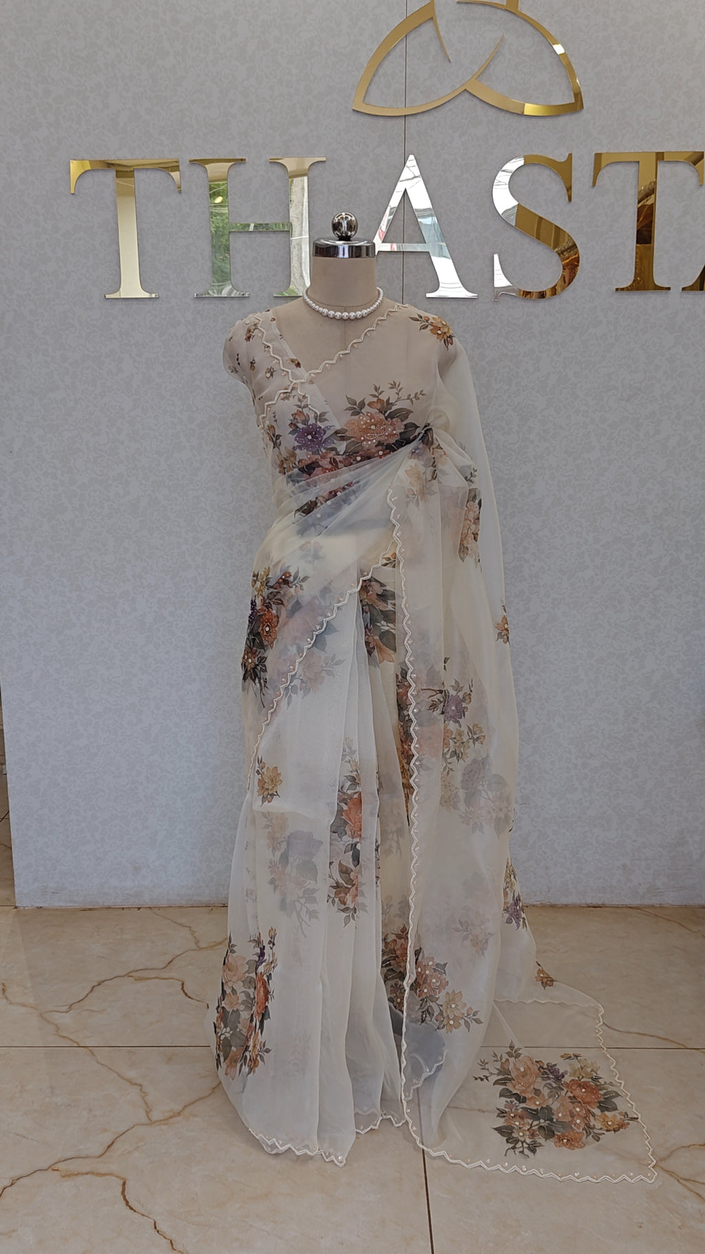 GLASS ORGANZA SAREE