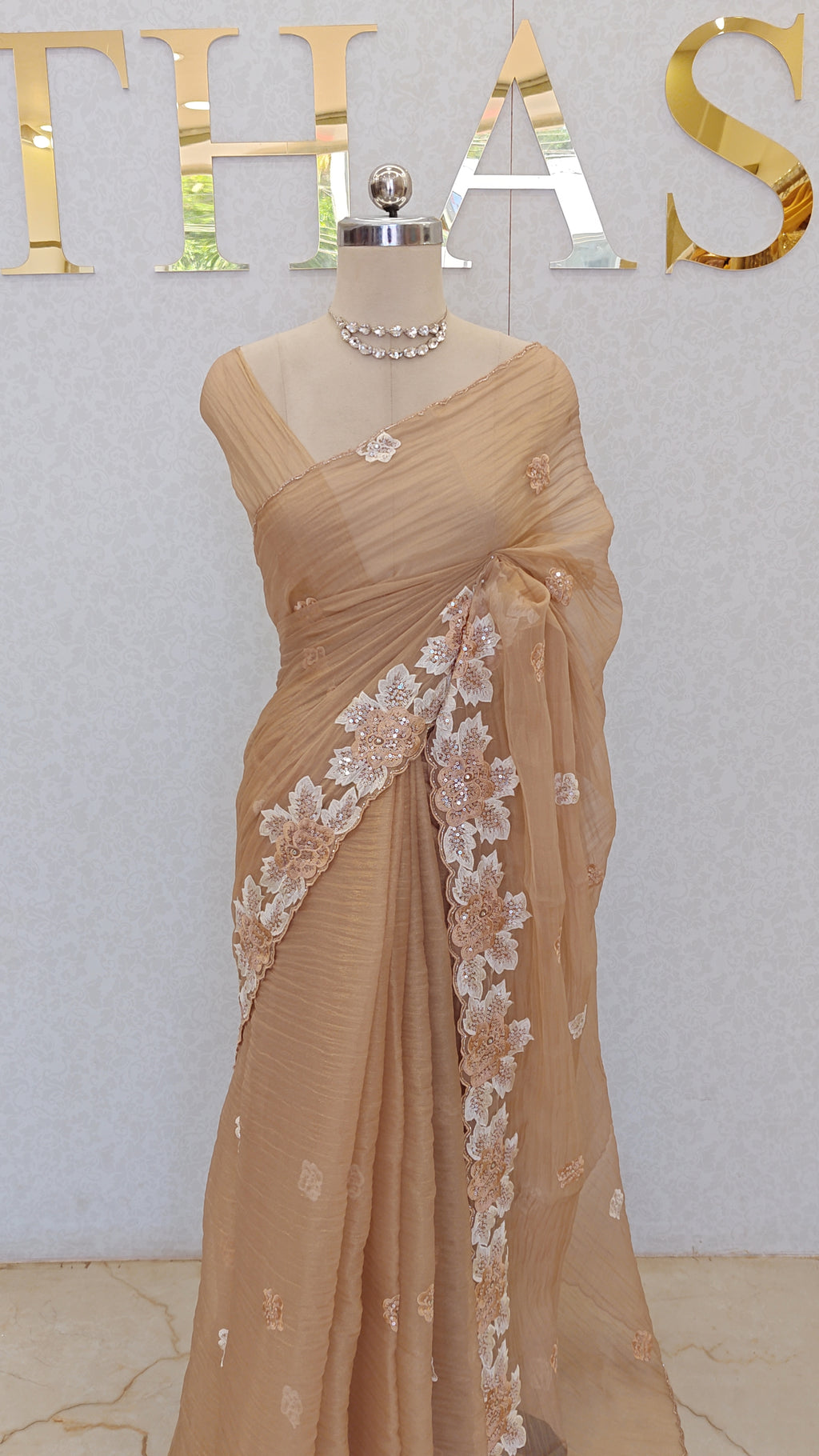 CRUSH ORGANZA SAREE
