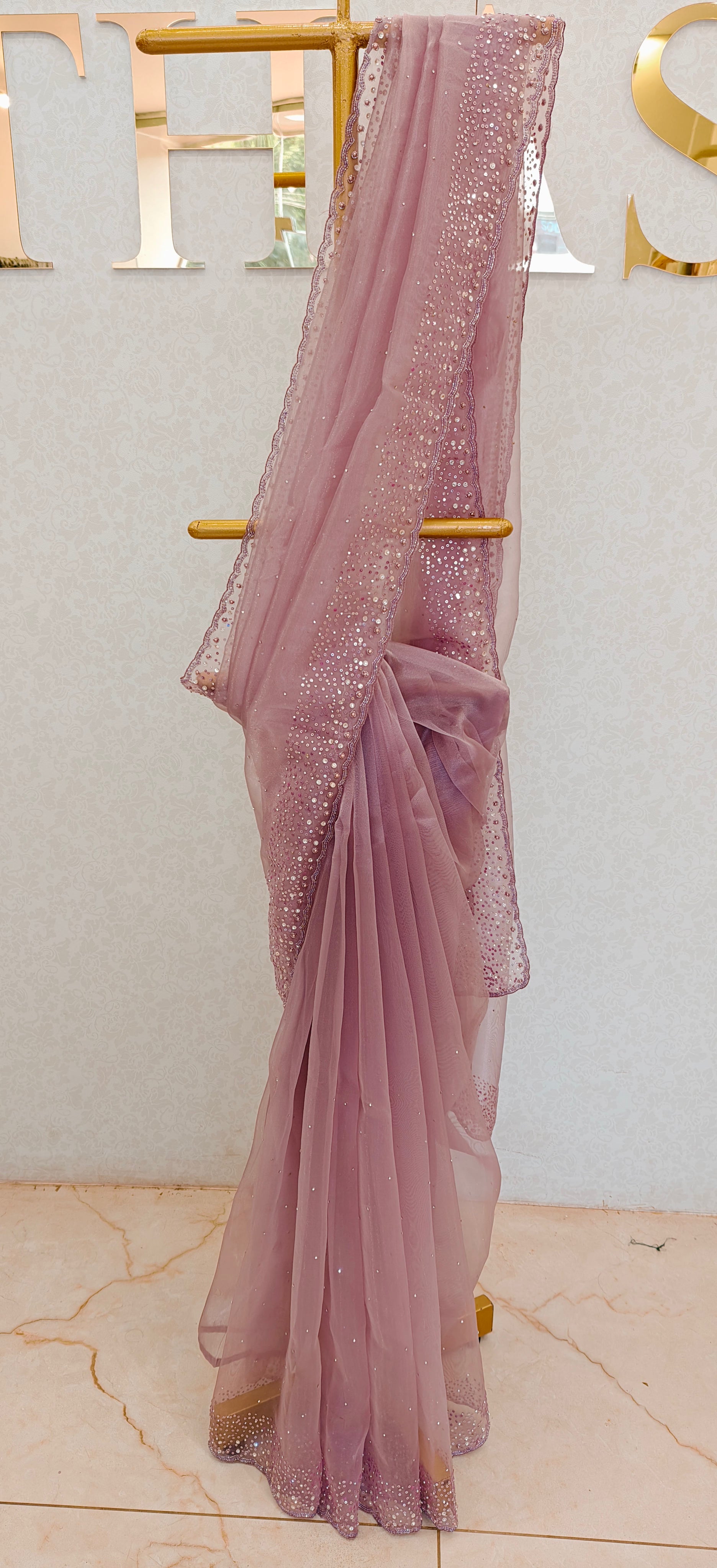 GLASS ORGANZA SAREE