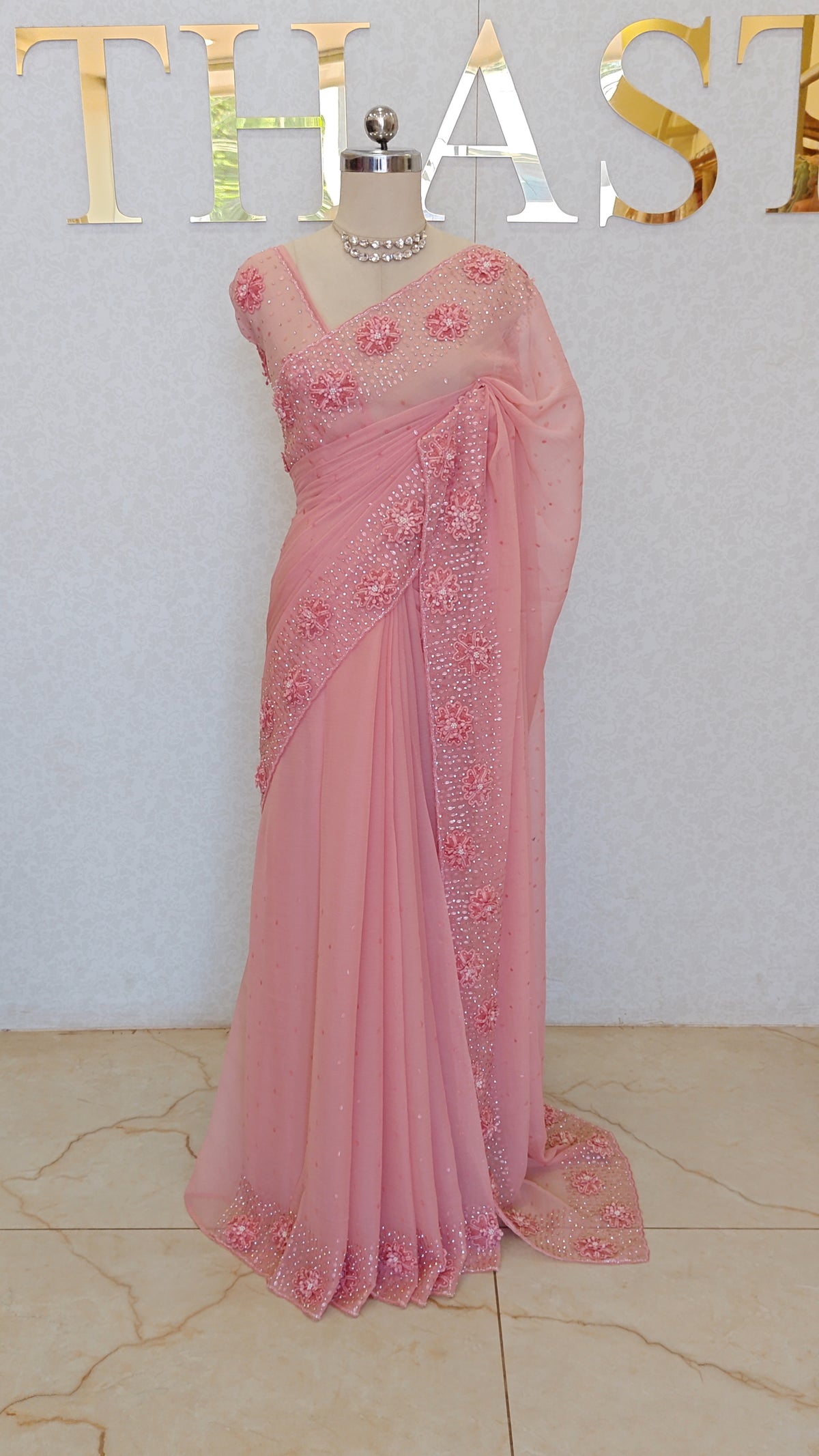 CRUSH ORGANZA SAREE