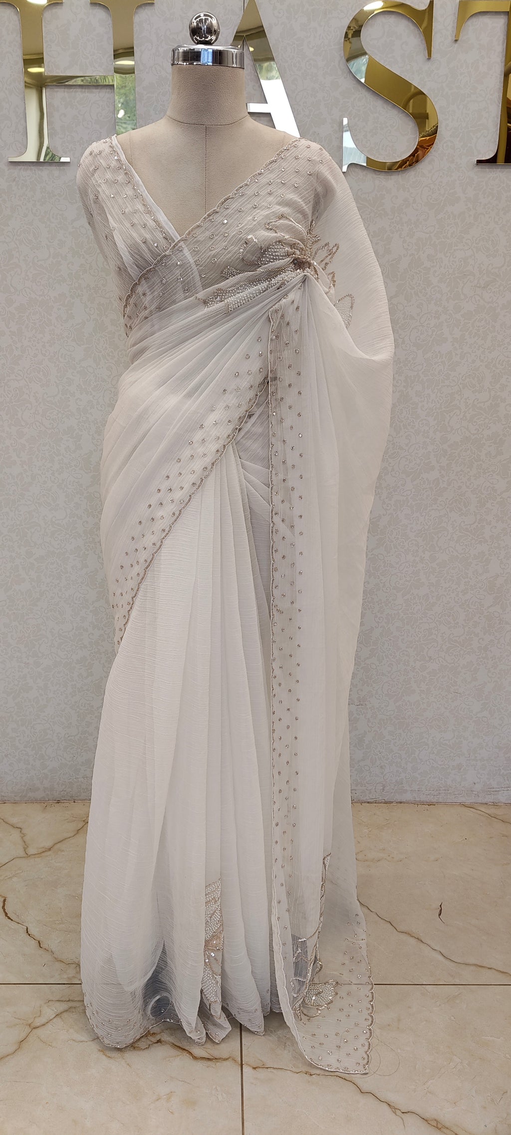 CRUSH ORGANZA SAREE