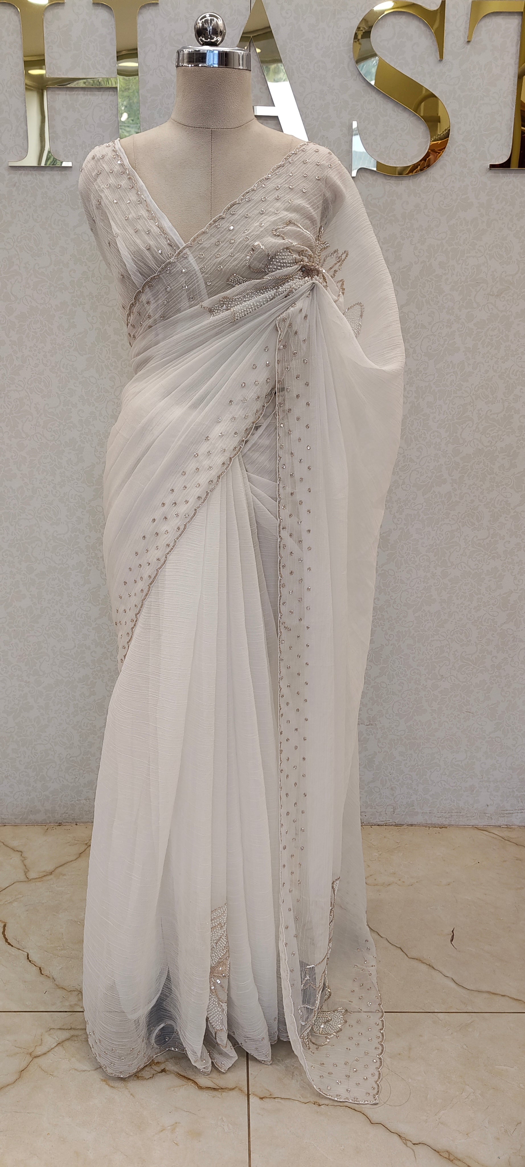 CRUSH ORGANZA SAREE