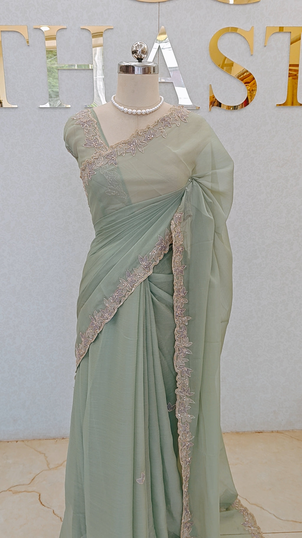 CRUSH ORGANZA SAREE