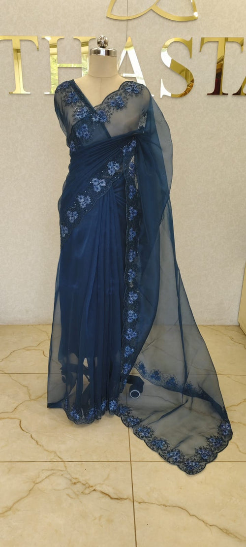 GLASS ORGANZA SAREE