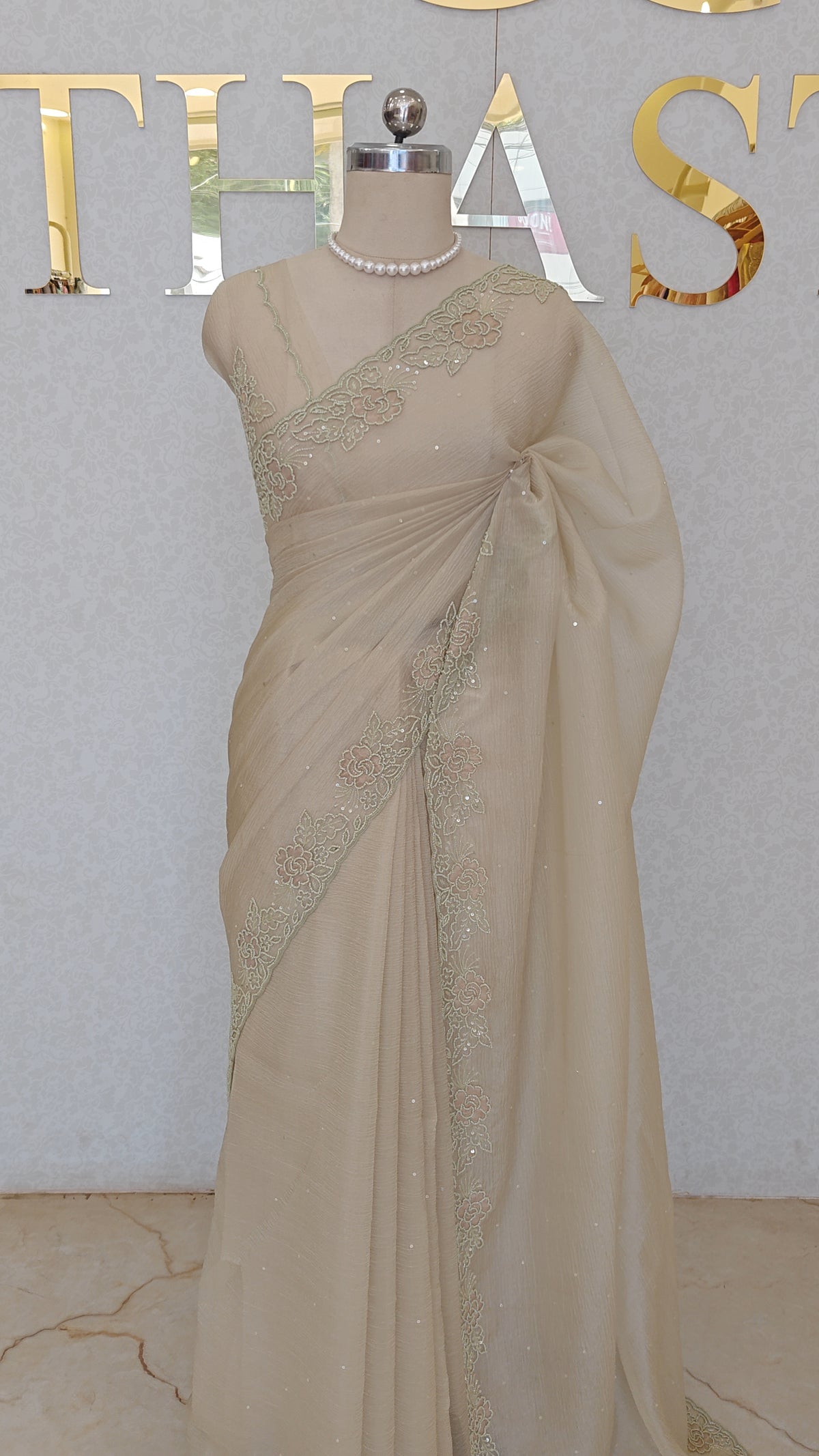 CRUSH ORGANZA SAREE