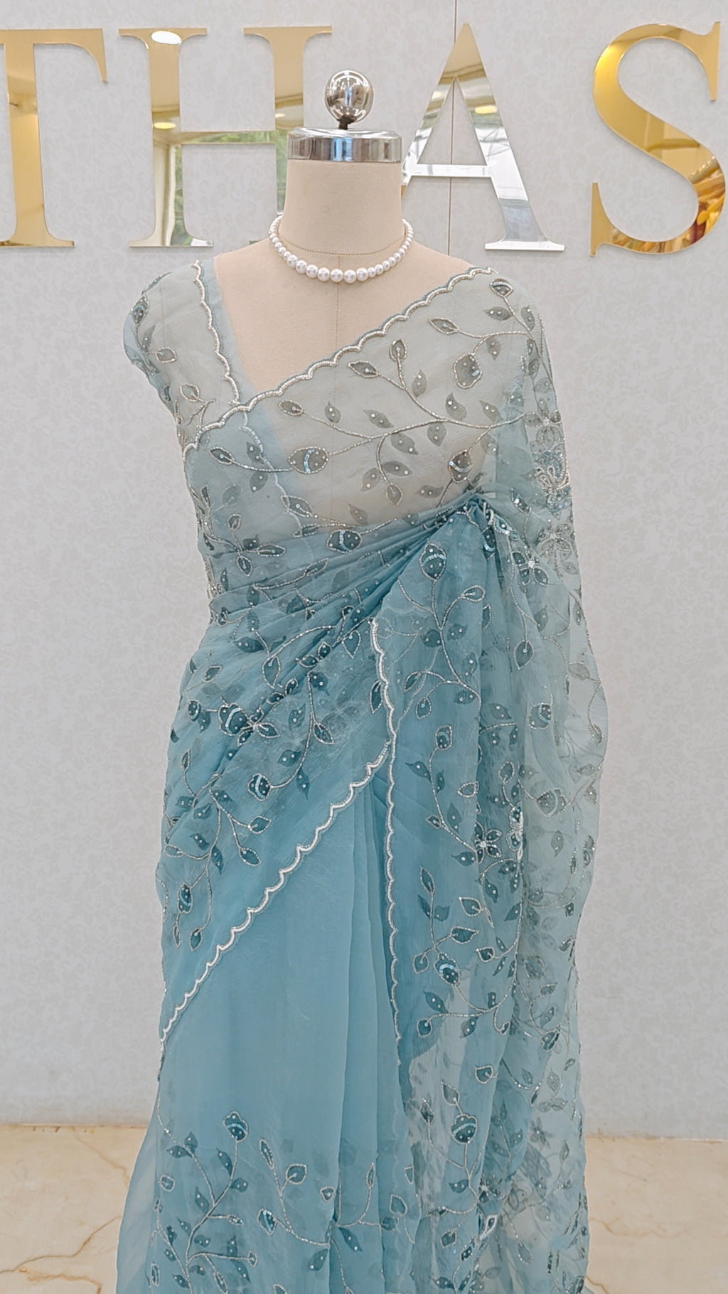 CRUSH ORGANZA SAREE