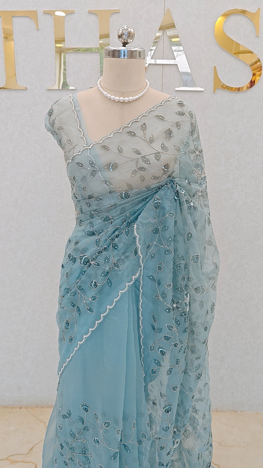 CRUSH ORGANZA SAREE