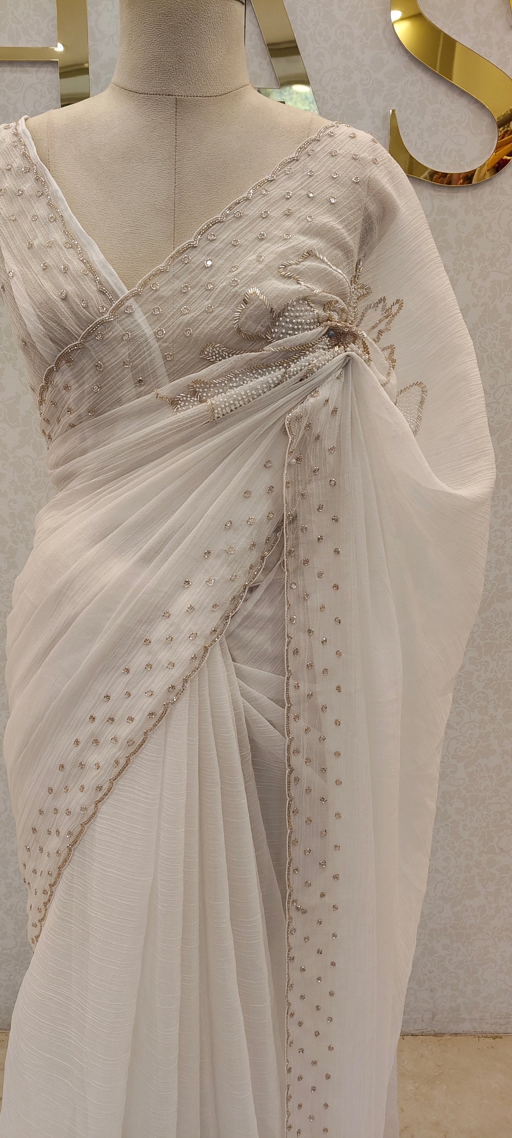 CRUSH ORGANZA SAREE