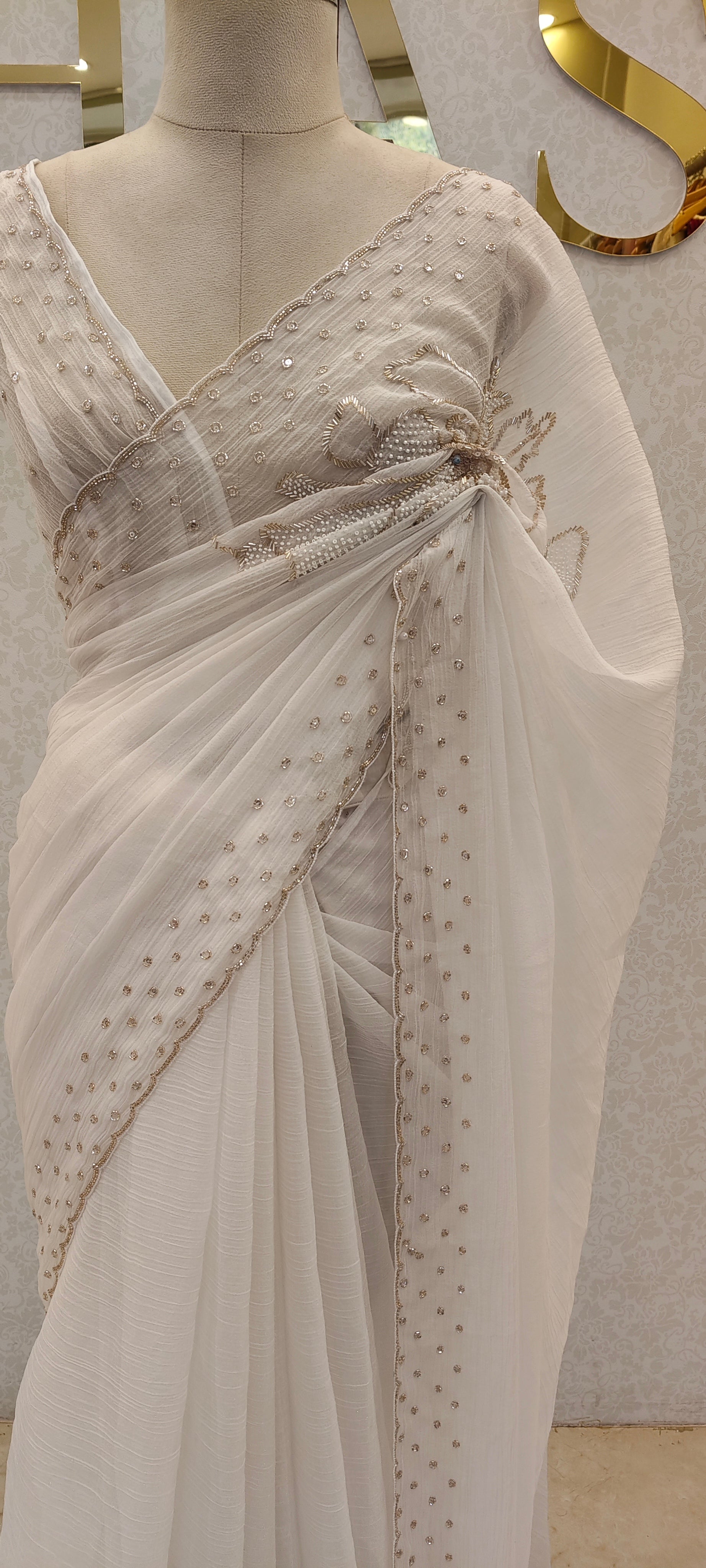 CRUSH ORGANZA SAREE