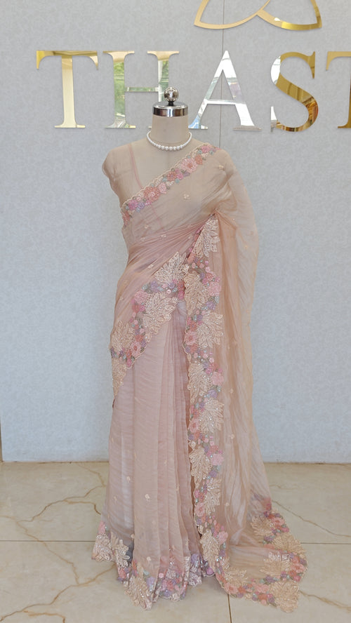 FLOWY ORGANZA SAREE