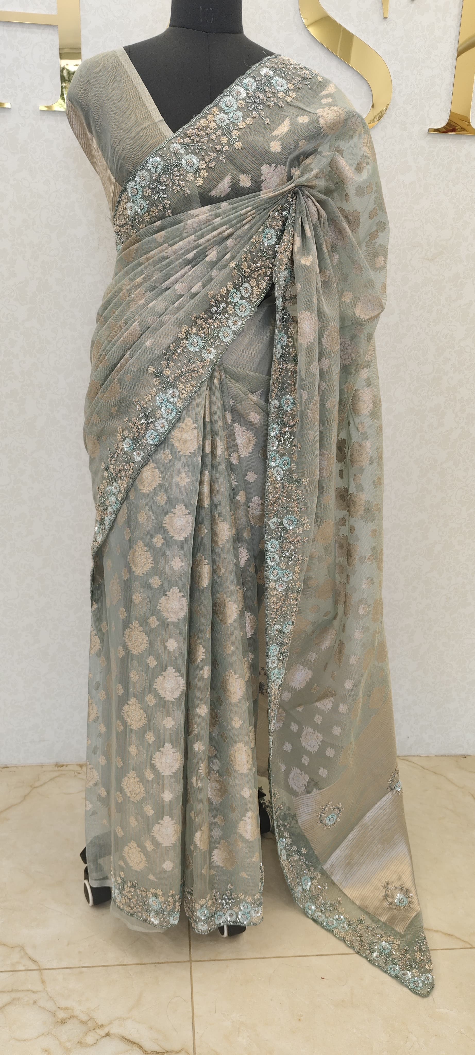 Organza saree