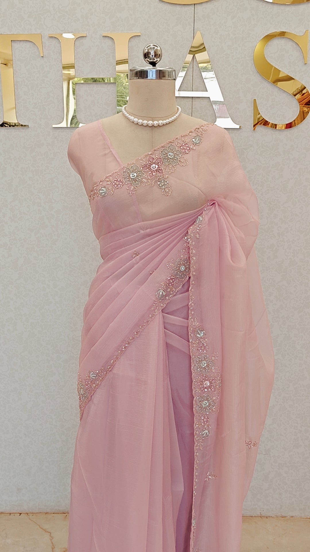 CRUSH ORGANZA SAREE