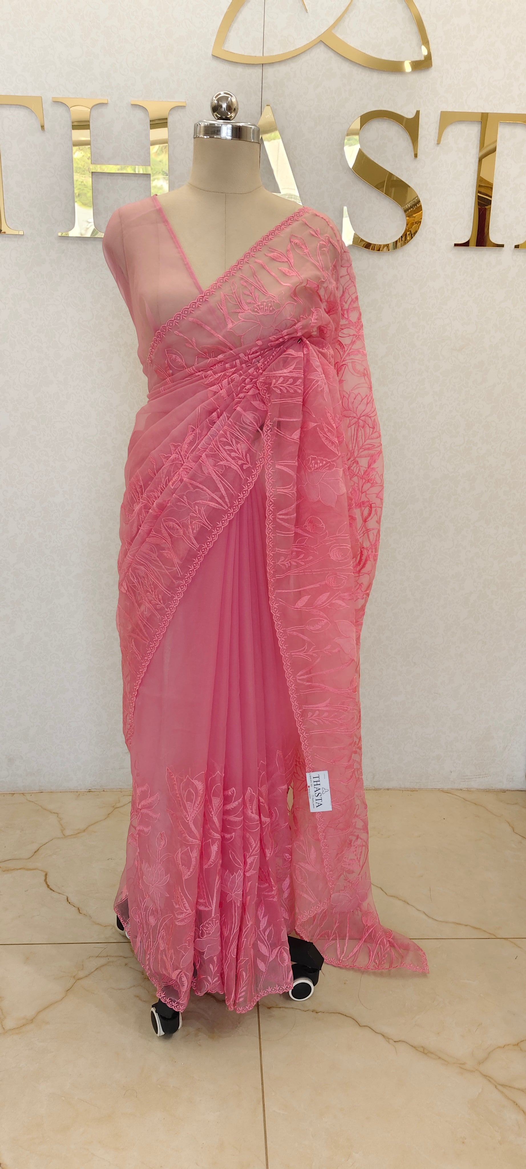 SEMI ORGANZA SAREE