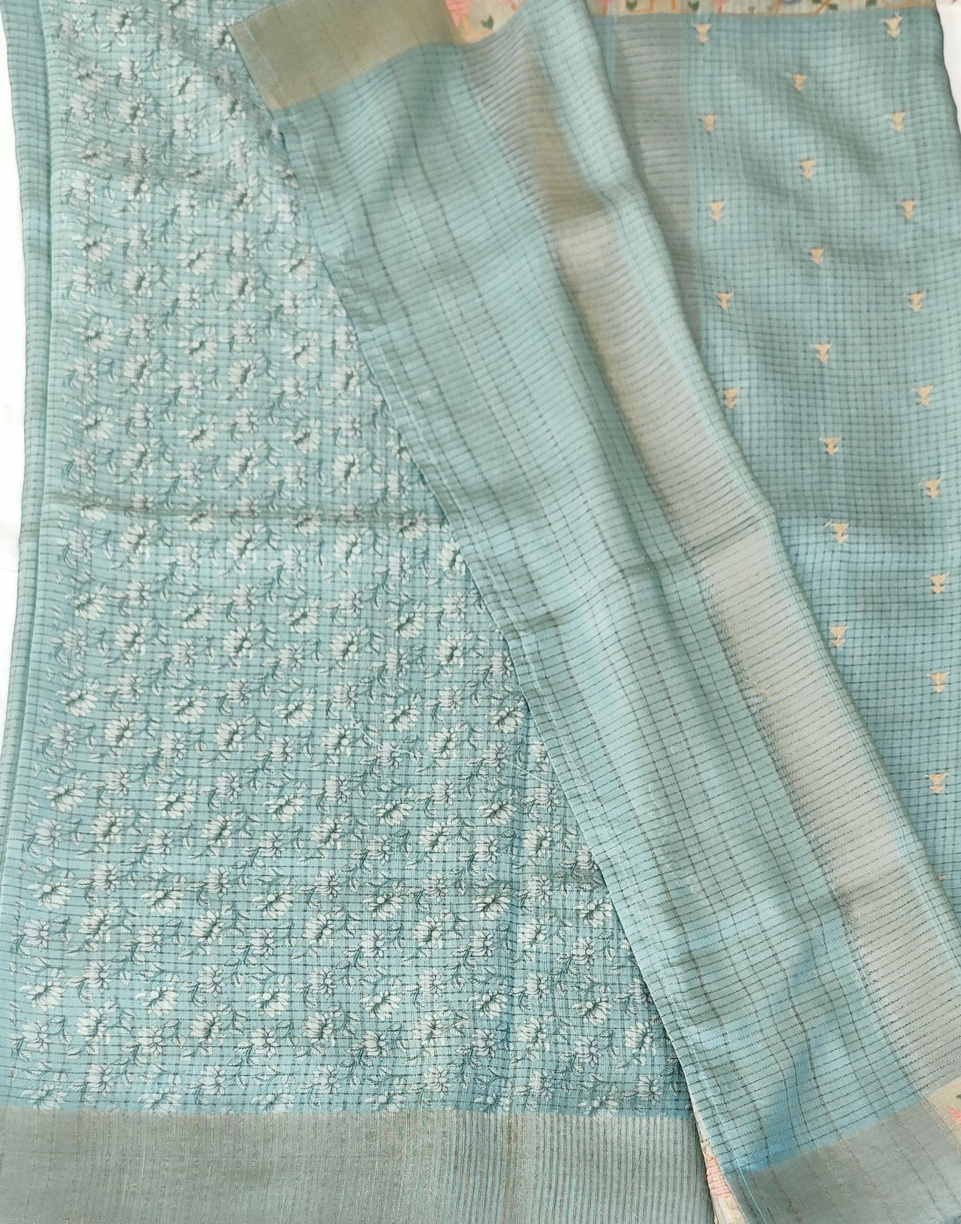 Semi tussar saree