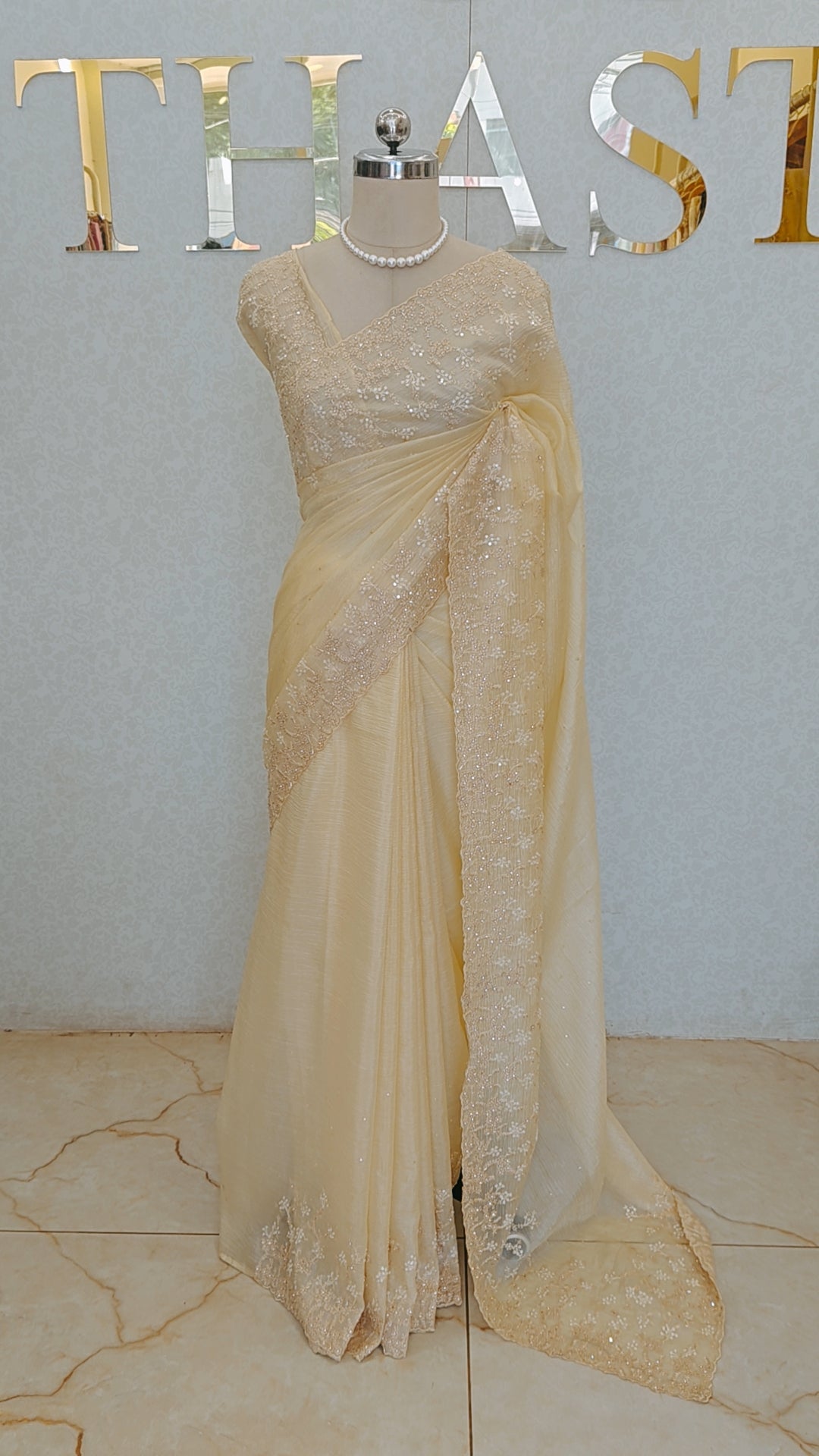 CRUSH ORGANZA SAREE