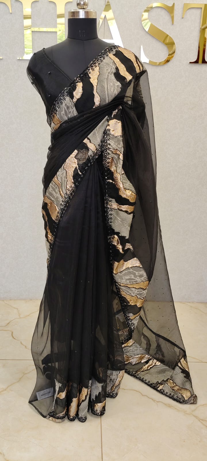 GLASS ORGANZA SAREE
